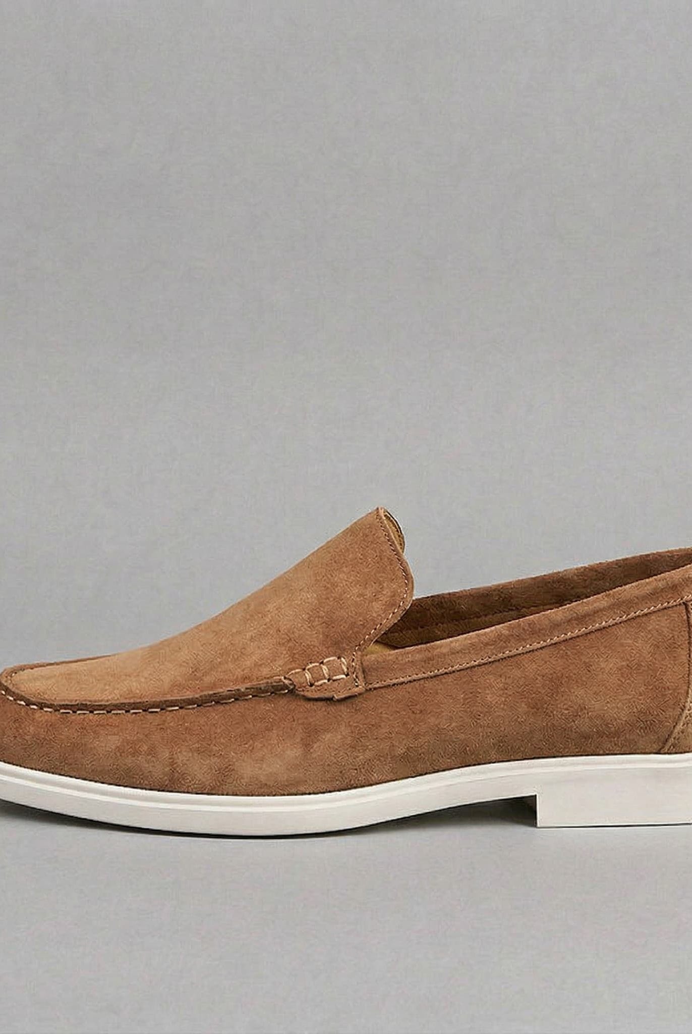 Salcombe Suede Loafer Vintage Walnut