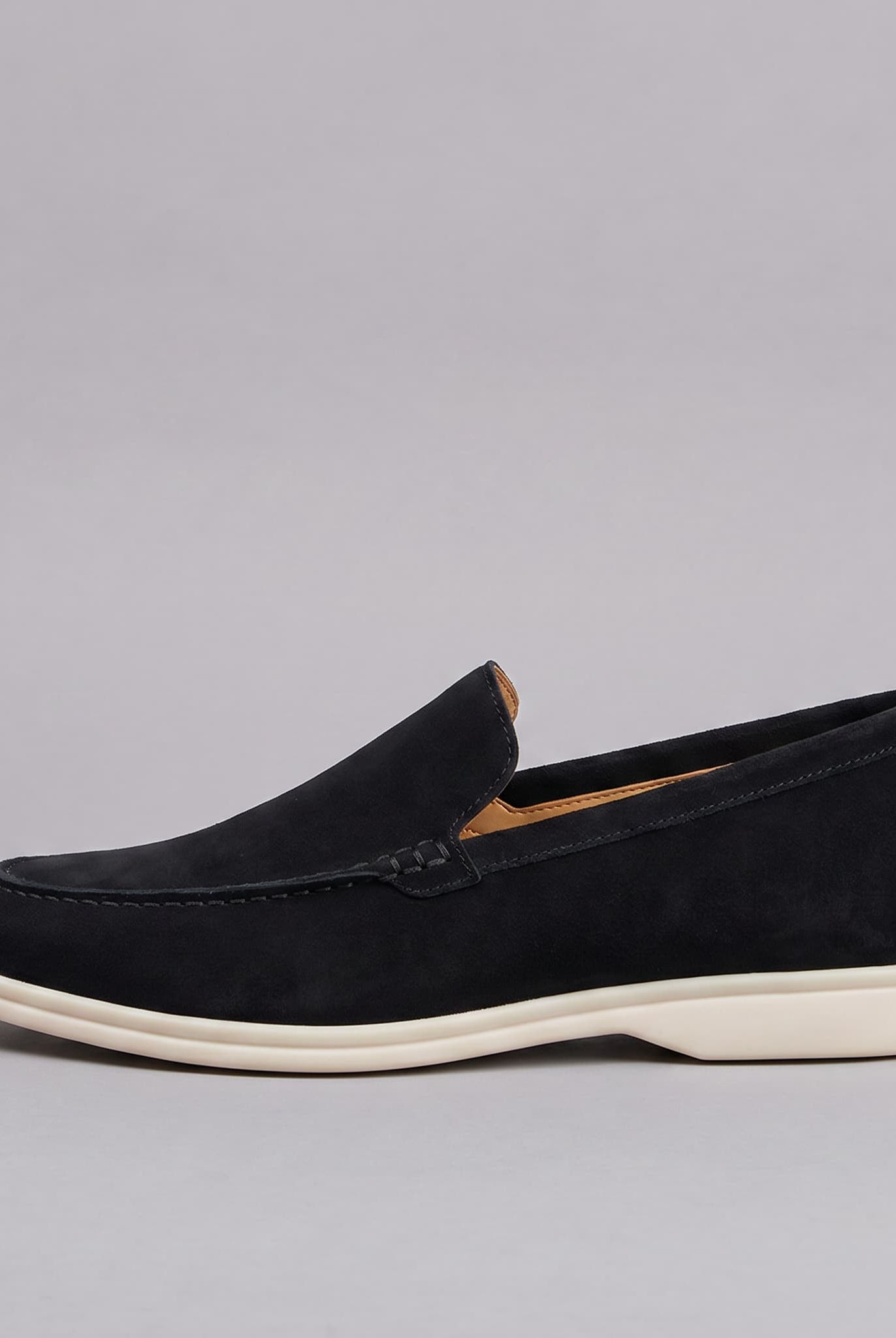 Salcombe Suede Loafer Black