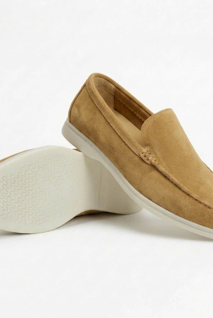 Enzo Suede Loafer Camel