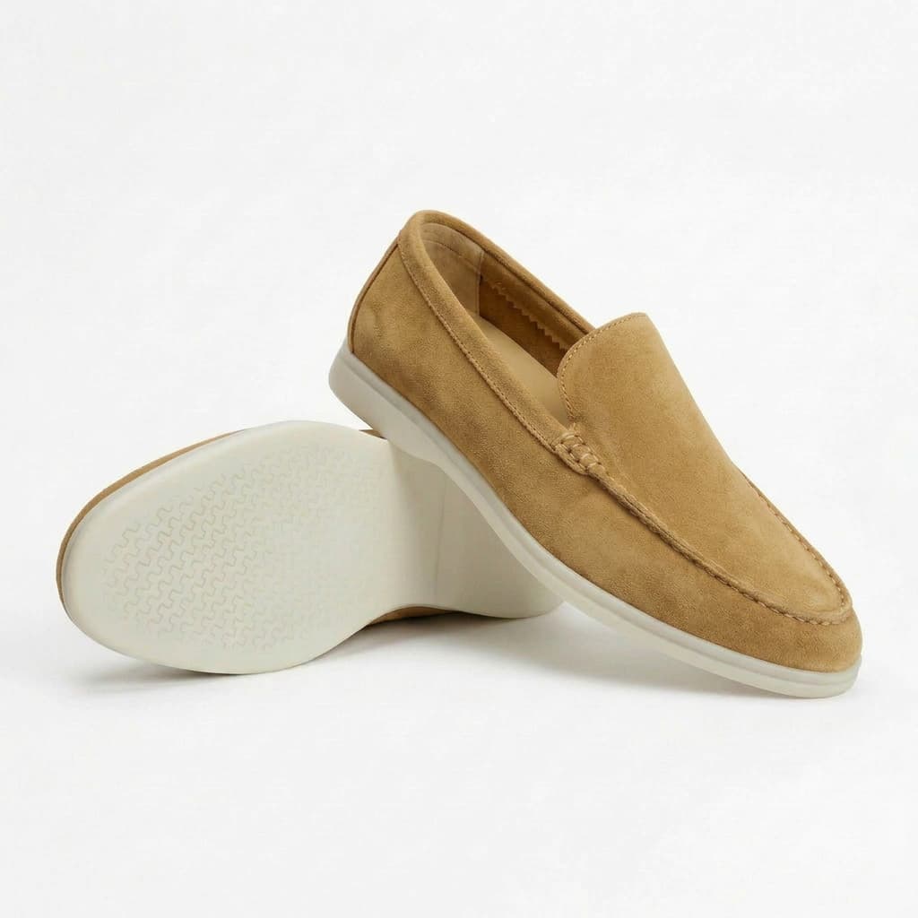 Enzo Suede Loafer Camel