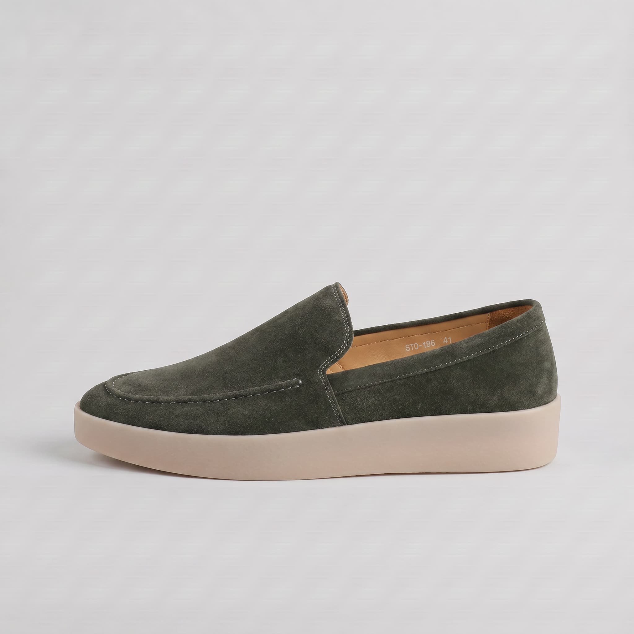 Forte Suede Loafer Olive