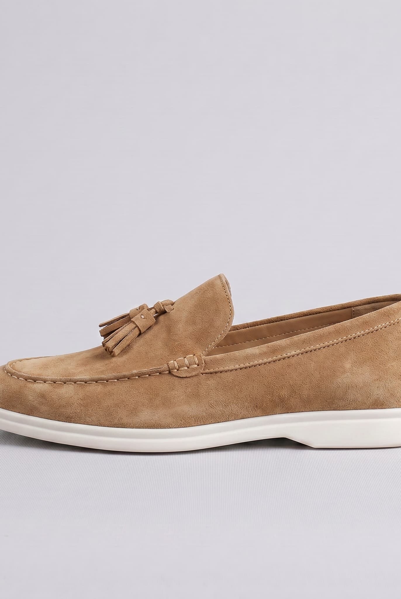Capri Suede Loafer Camel