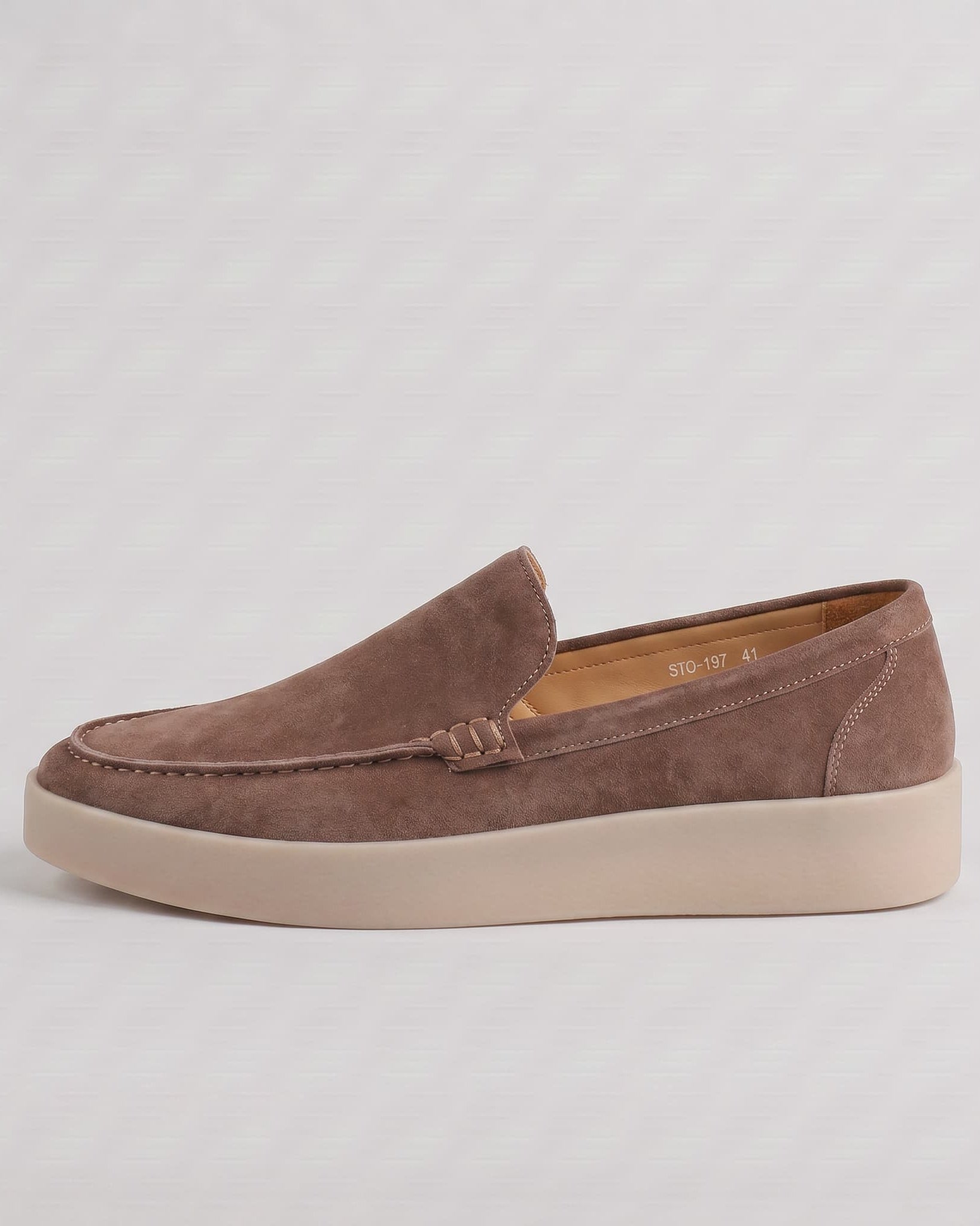 Forte Suede Loafer Taupe
