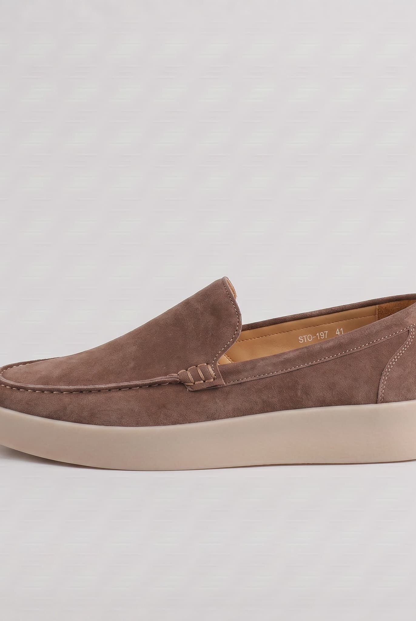 Forte Suede Loafer Taupe