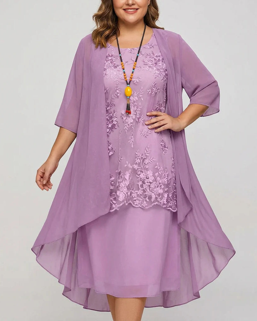 Galina - Dreamy Elegance Dress - Purple