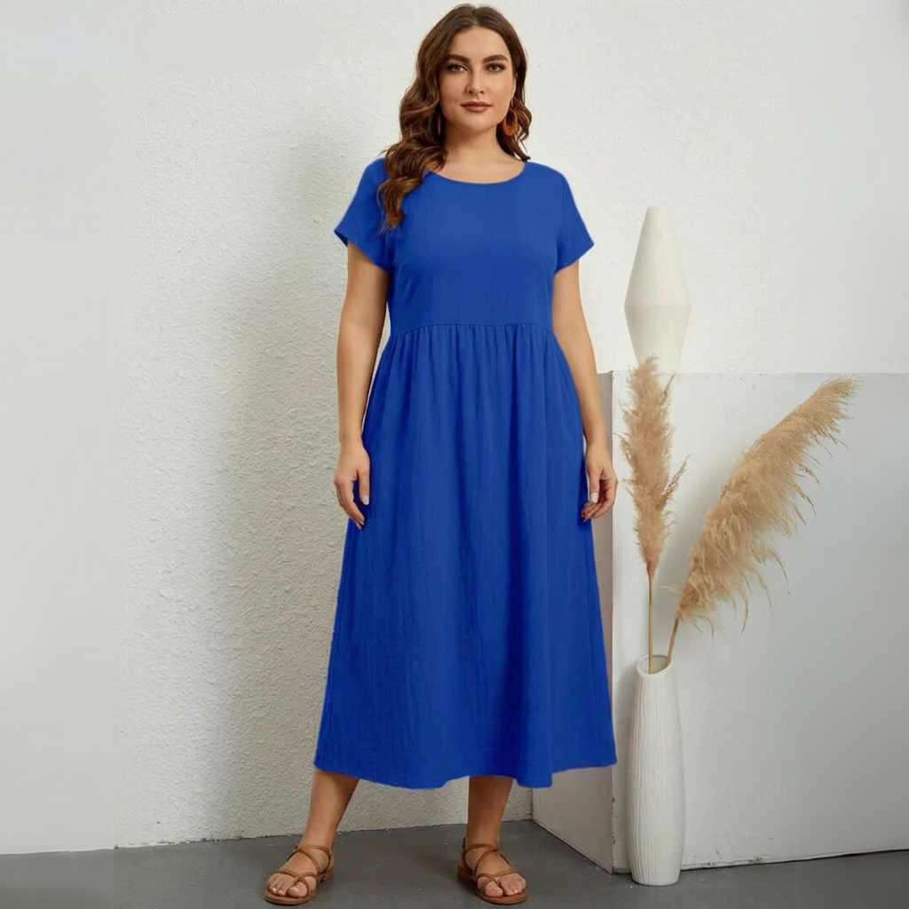 Estelle - Casual Style Dress - Blue