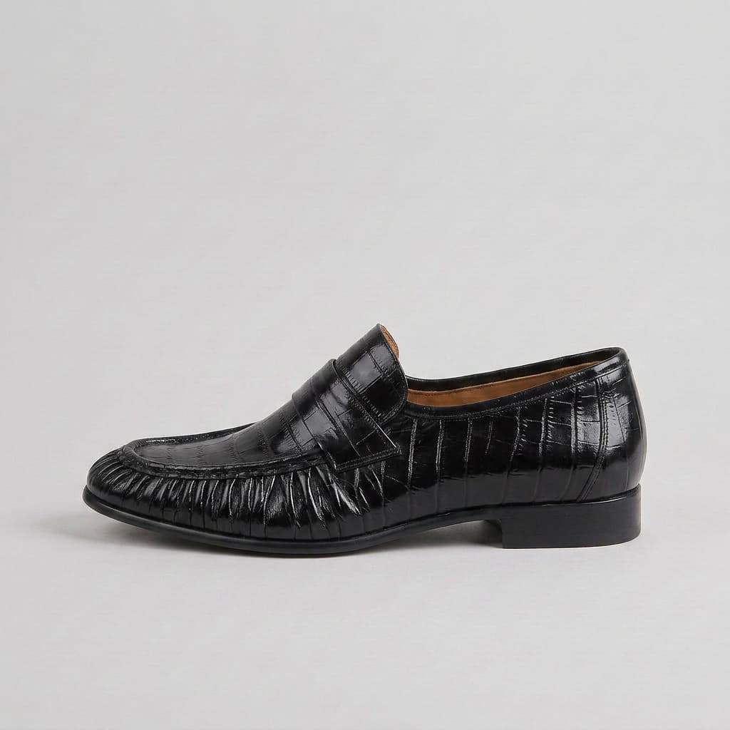 Grosvenor Eelskin Loafer Black