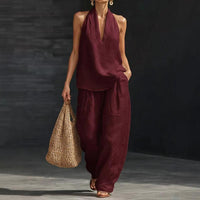 Ainhoa | Two-Piece Set with Linen Texture