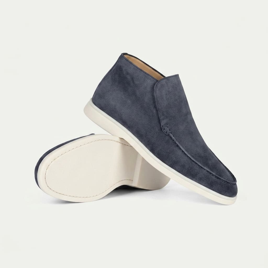 Portofino Suede Hi-Top Loafer Dark Gray