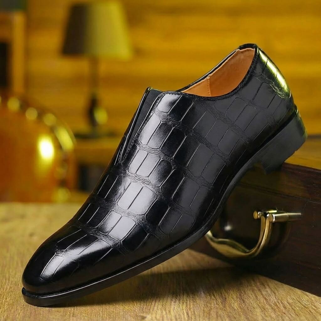 Camden Croc Loafer Black
