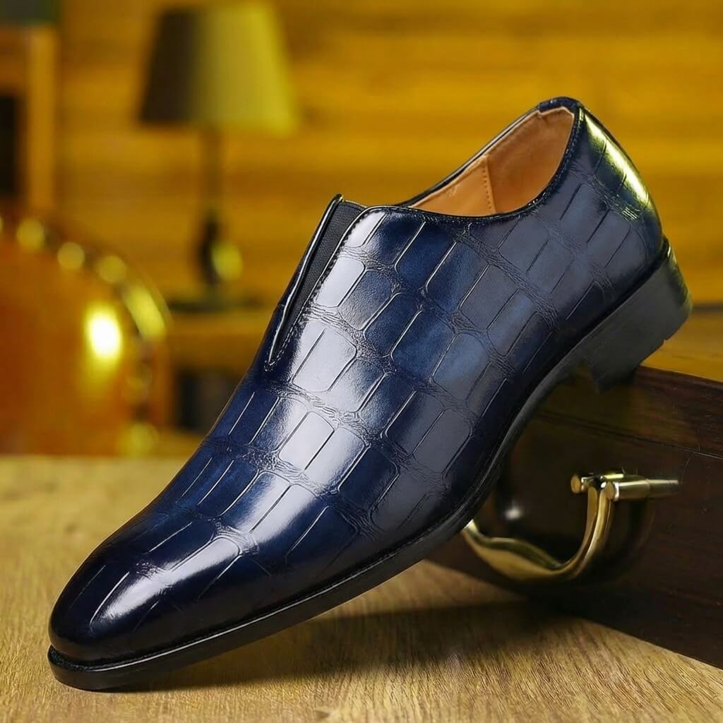 Camden Croc Loafer Navy
