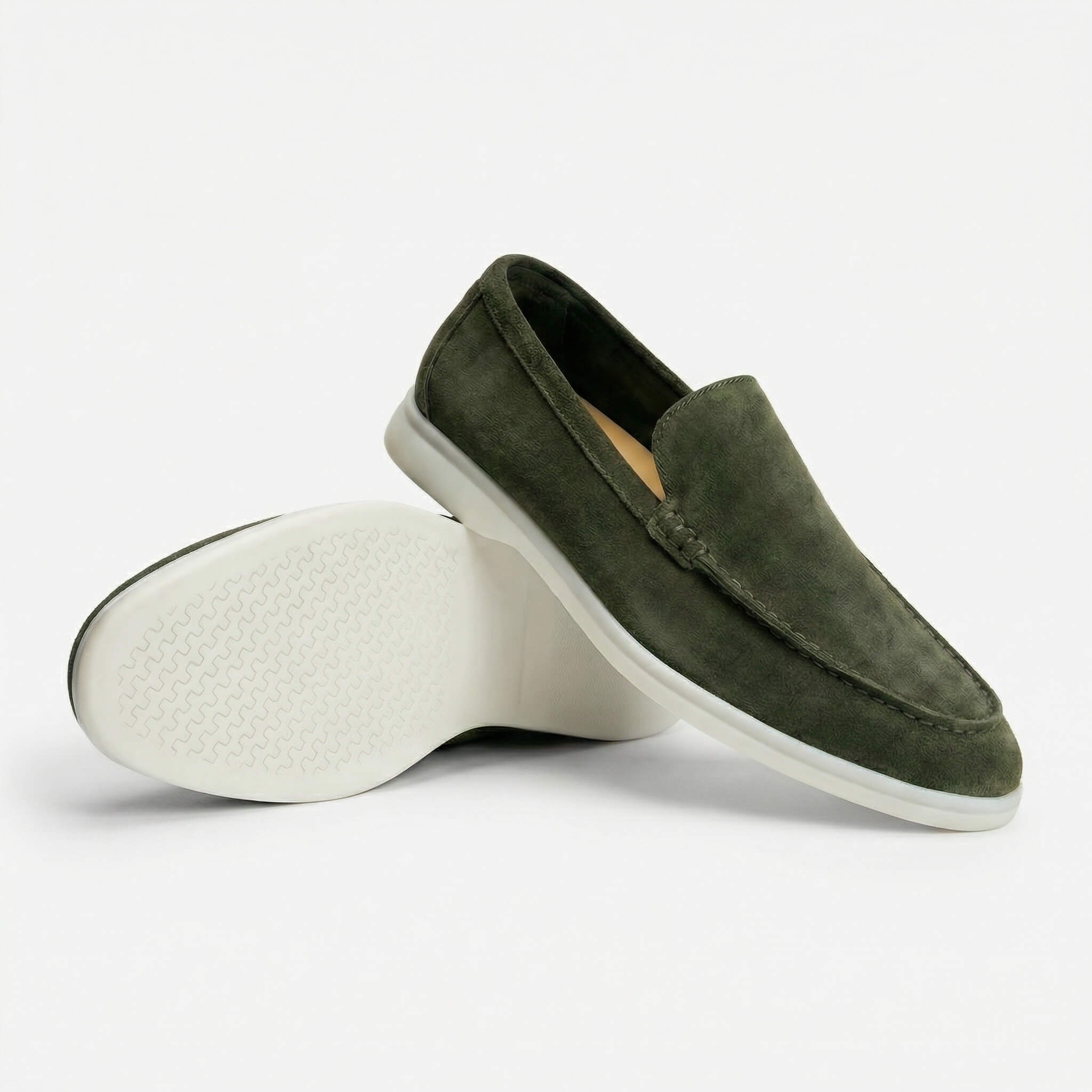 Enzo Suede Loafer Forest Green
