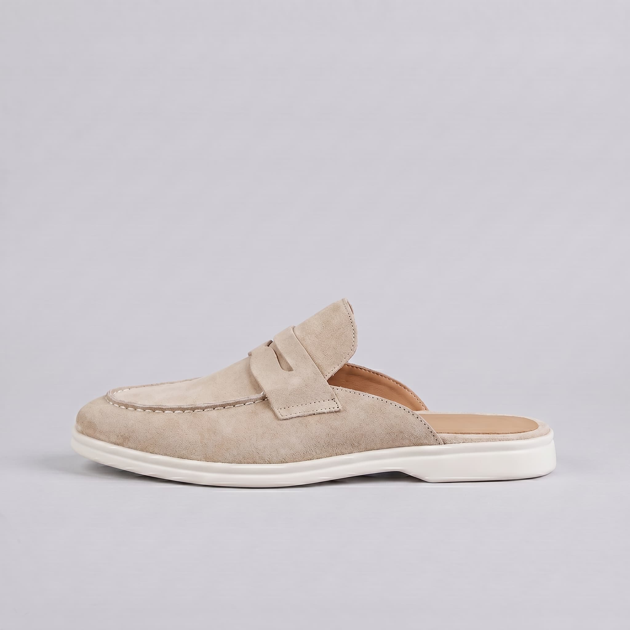 Langford Suede Mule Khaki