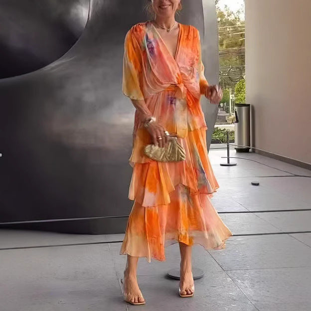 Marija Floral Layer Dress