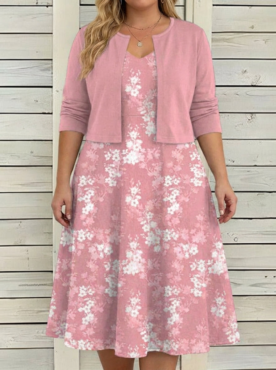 Marguerite - Charm Floral Dress - Pink