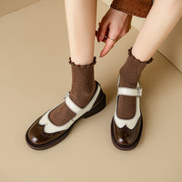 Vintage T-Bar Comfort Real Leather Mary Jane Shoes