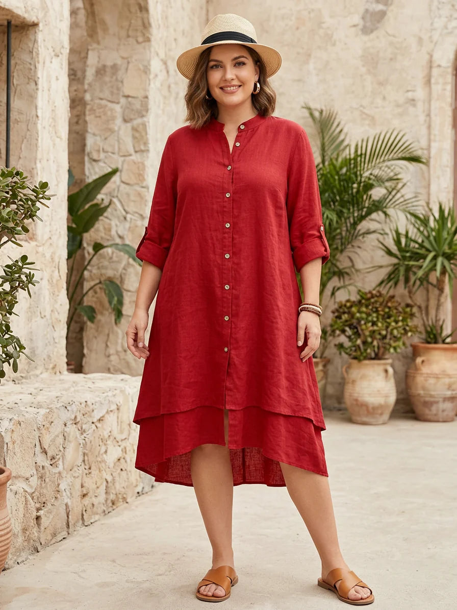 Zinnia | Elegant Dress - Red
