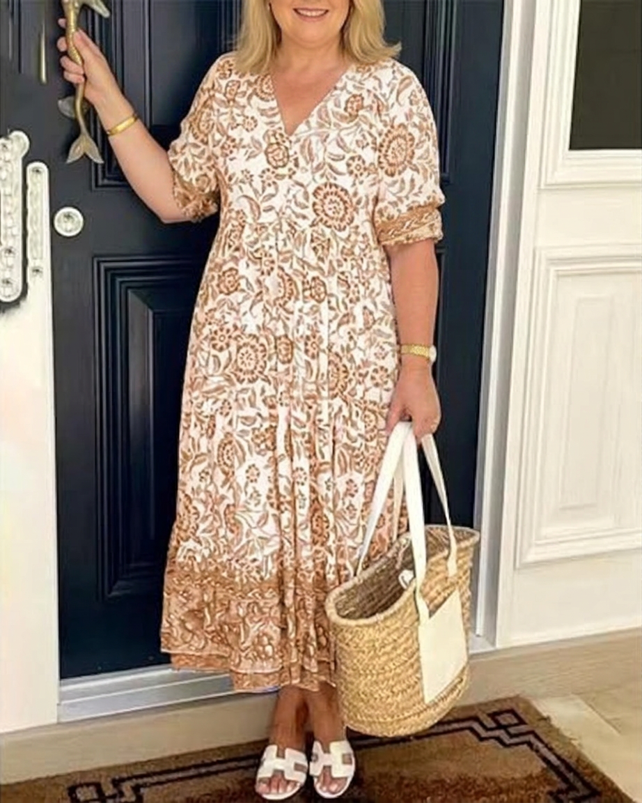 Amity | Maxi Dress - Beige
