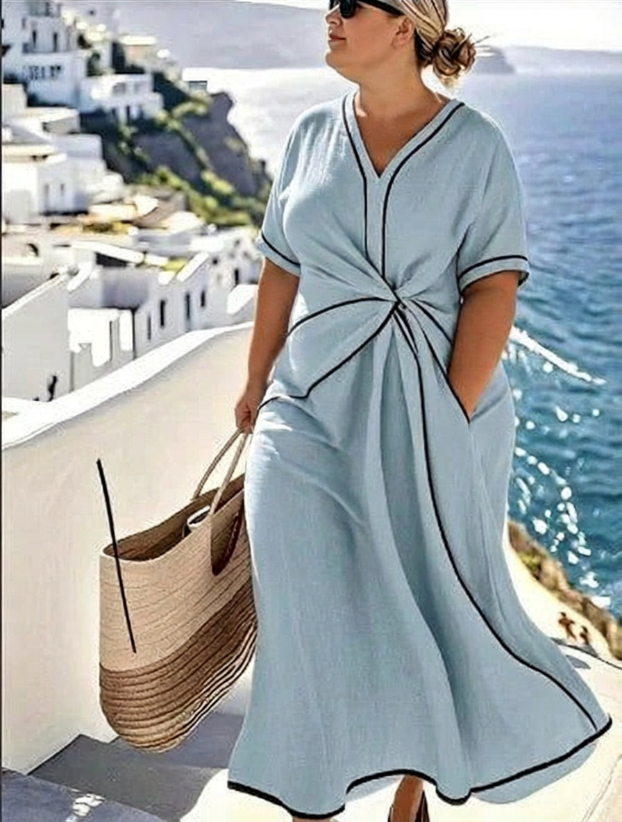 Romy Elegant Dress - Blue