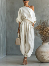 Mila™ | Two-Piece Set with Off-Shoulder Top