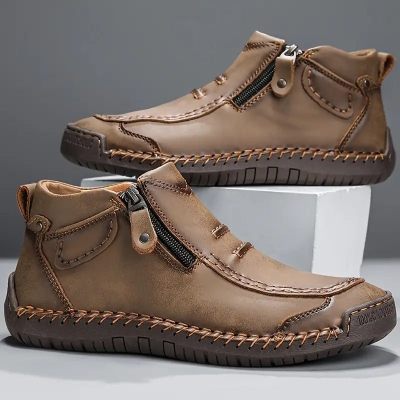 Dumont Side-Zip Loafer Khaki