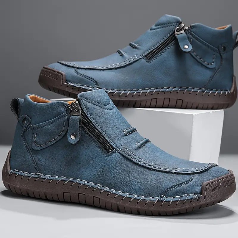 Dumont Side-Zip Loafer Blue