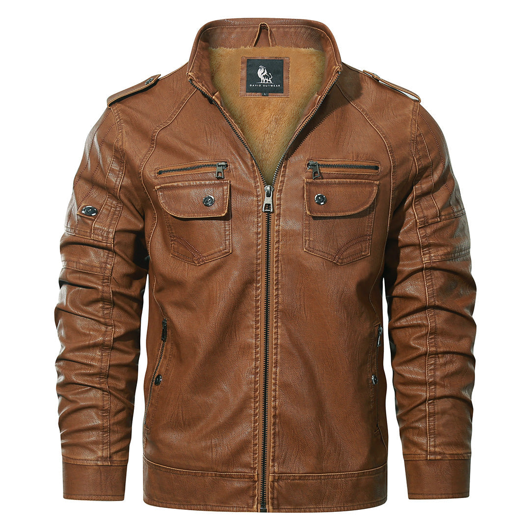 Fleece Biker Jacket Sienna