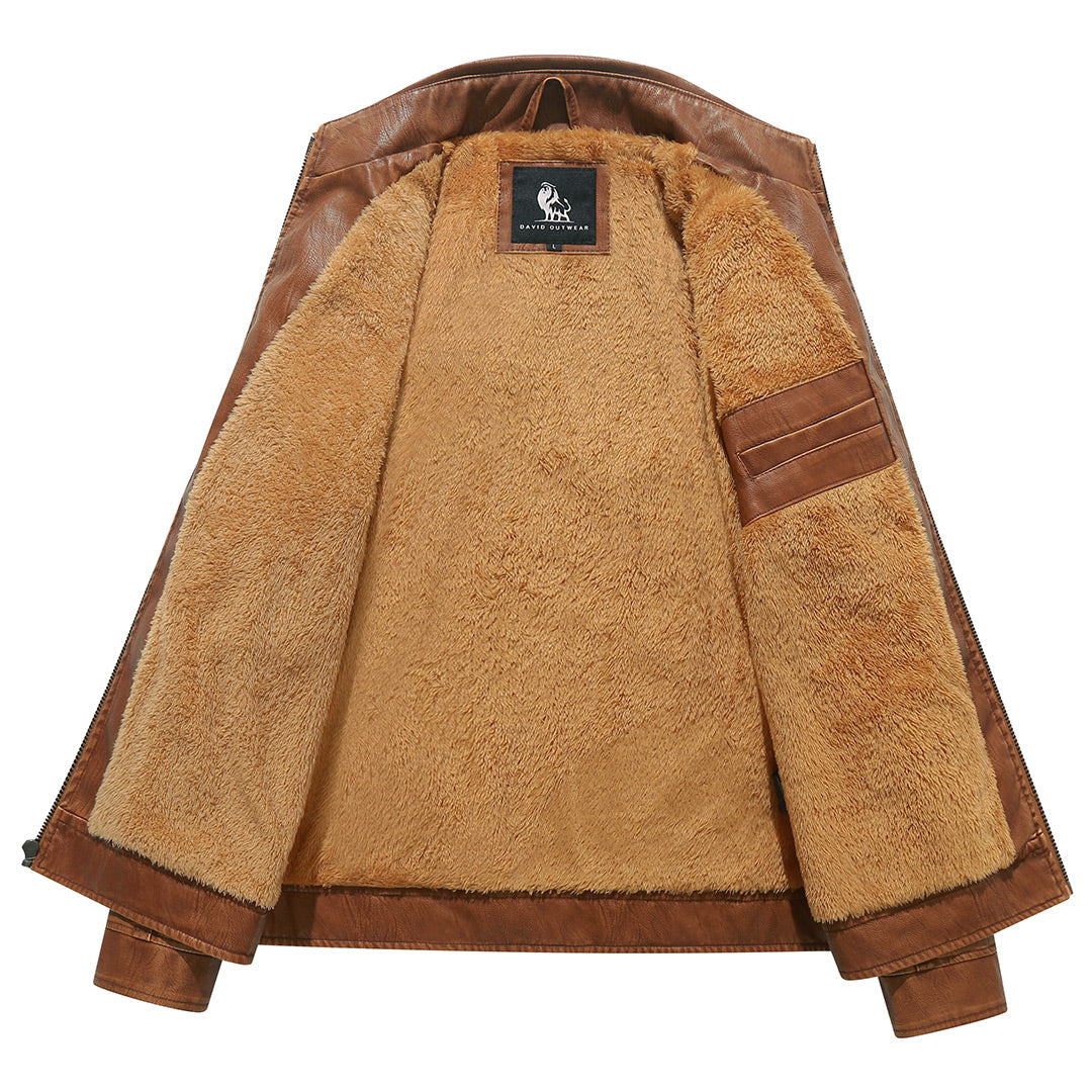 Fleece Biker Jacket Sienna