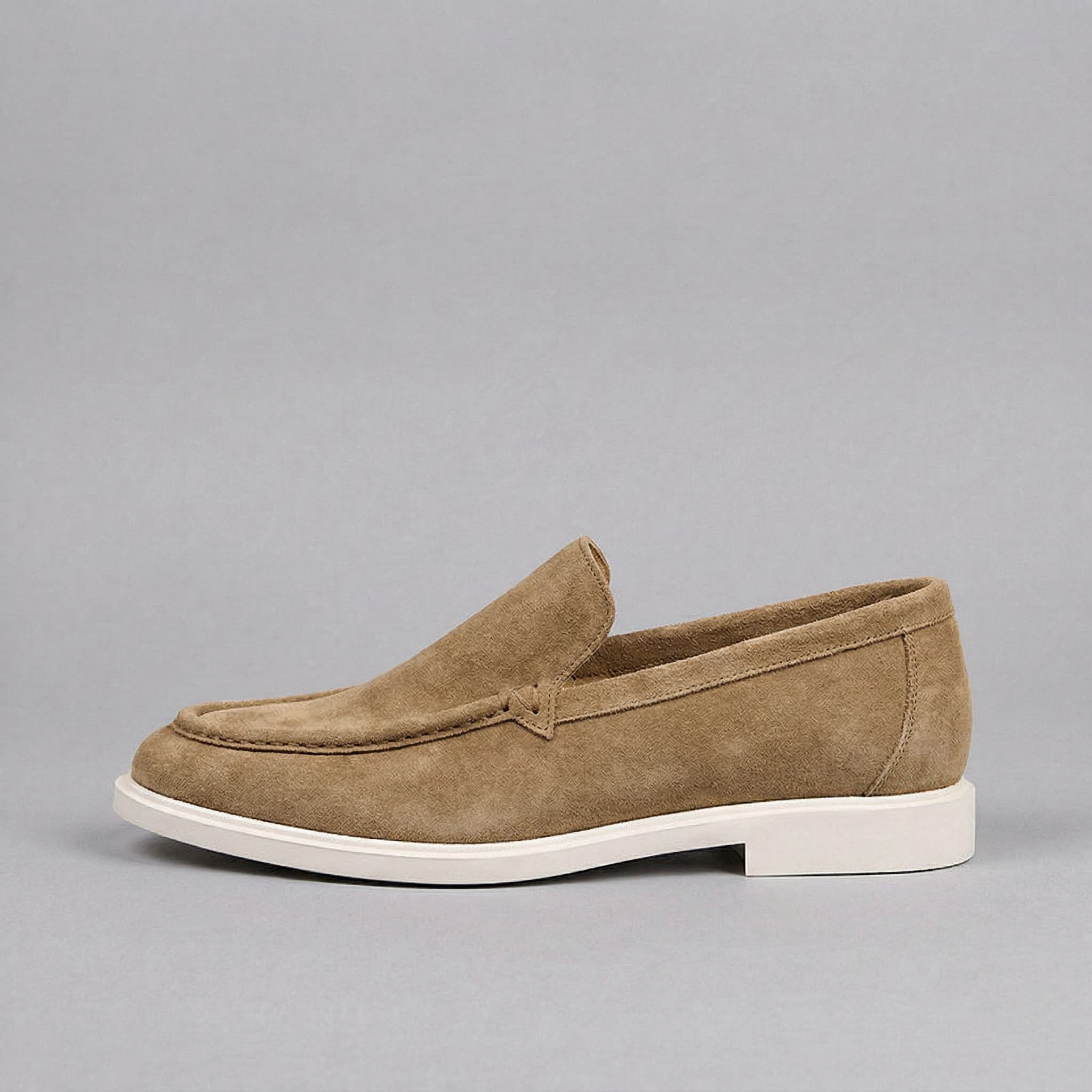 Tilbury Premium Suede Loafer Dark Beige