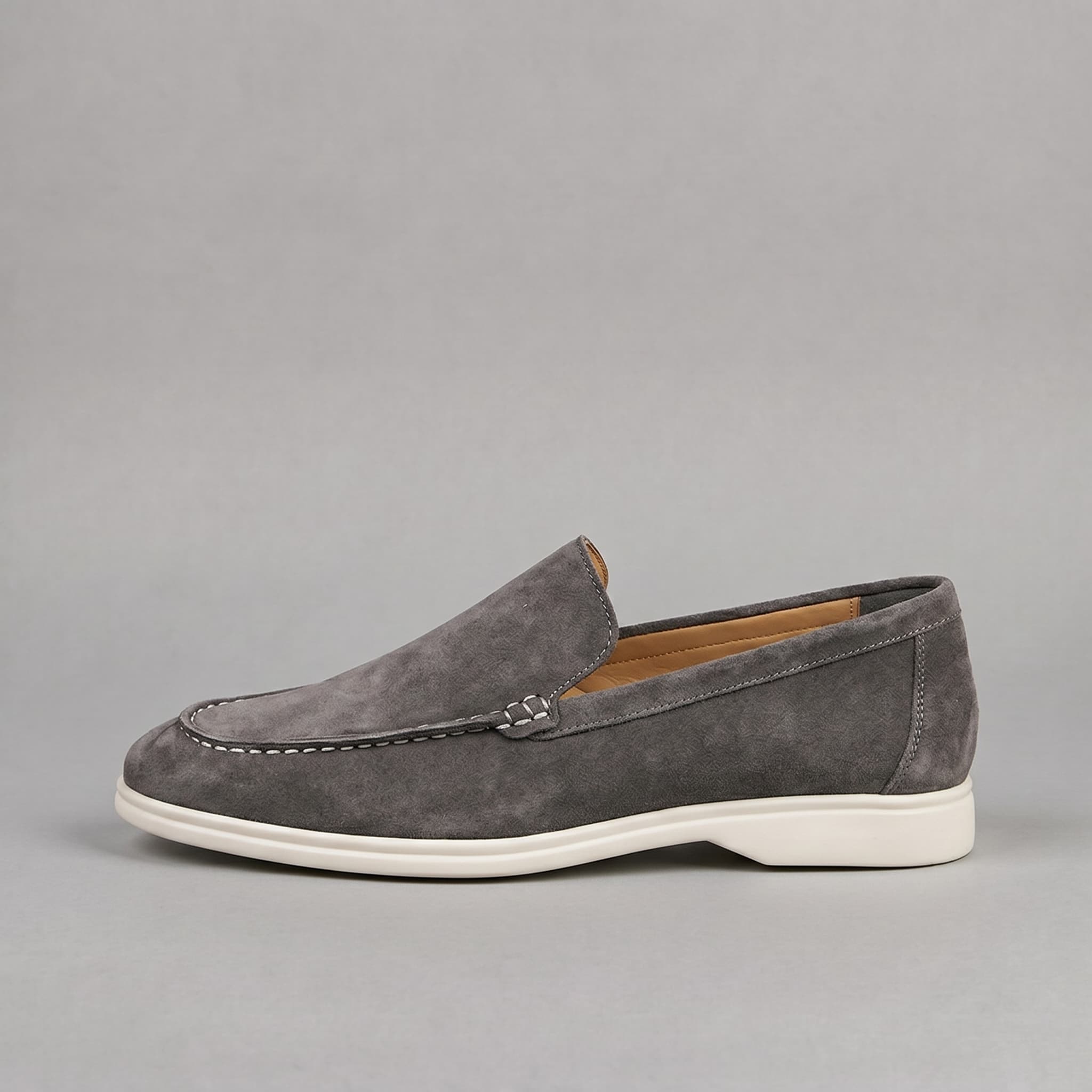 Salcombe Suede Loafer Dark Gray