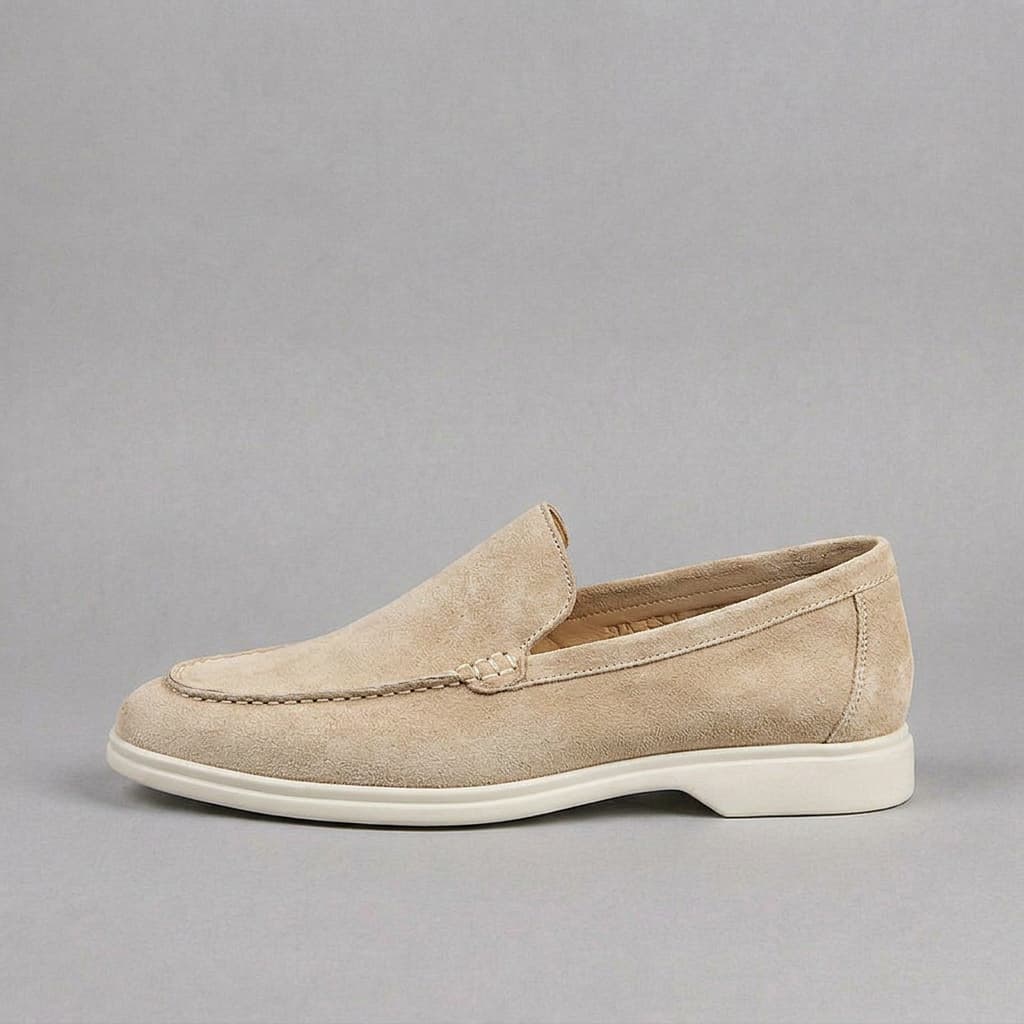 Salcombe Suede Loafer Champagne