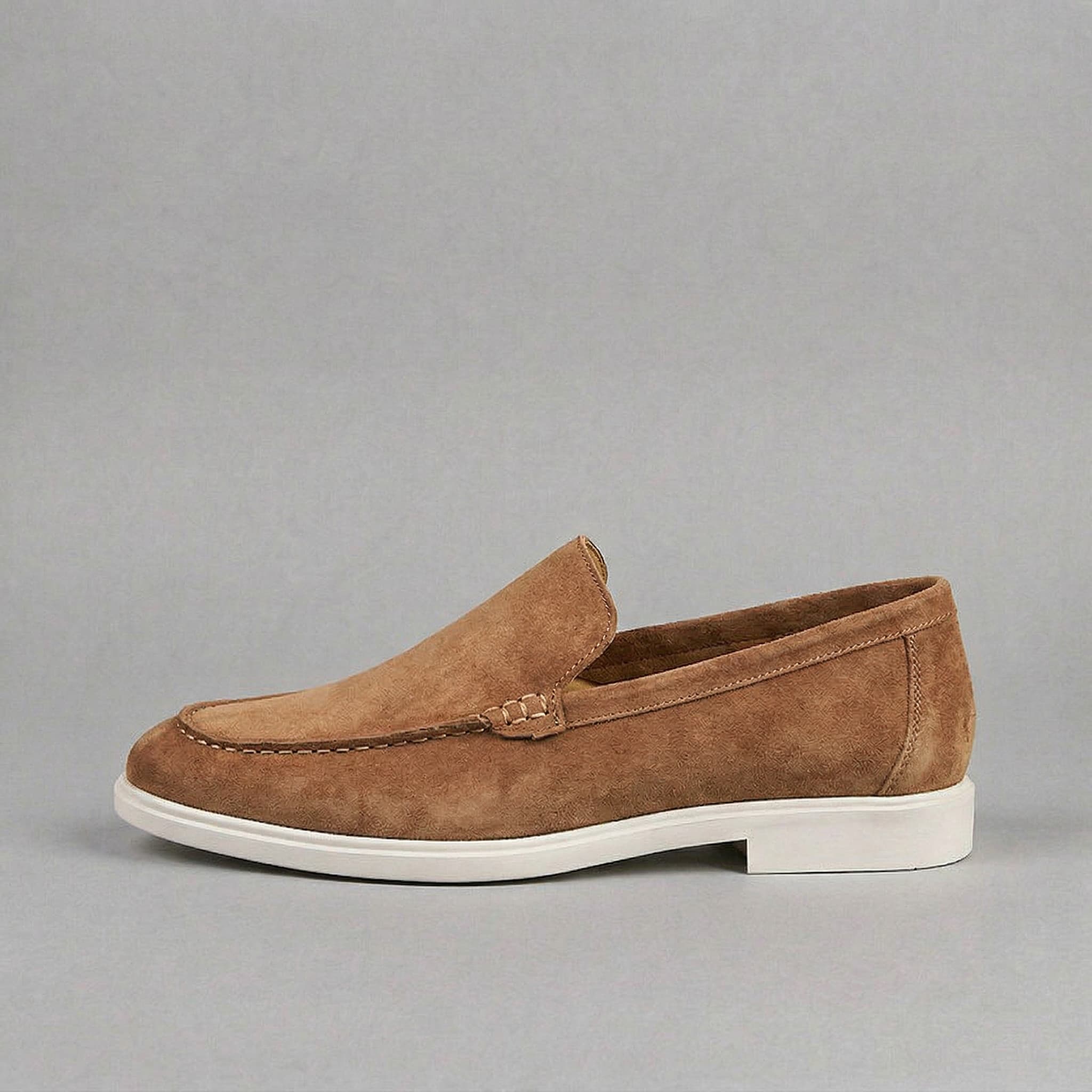 Salcombe Suede Loafer Vintage Walnut