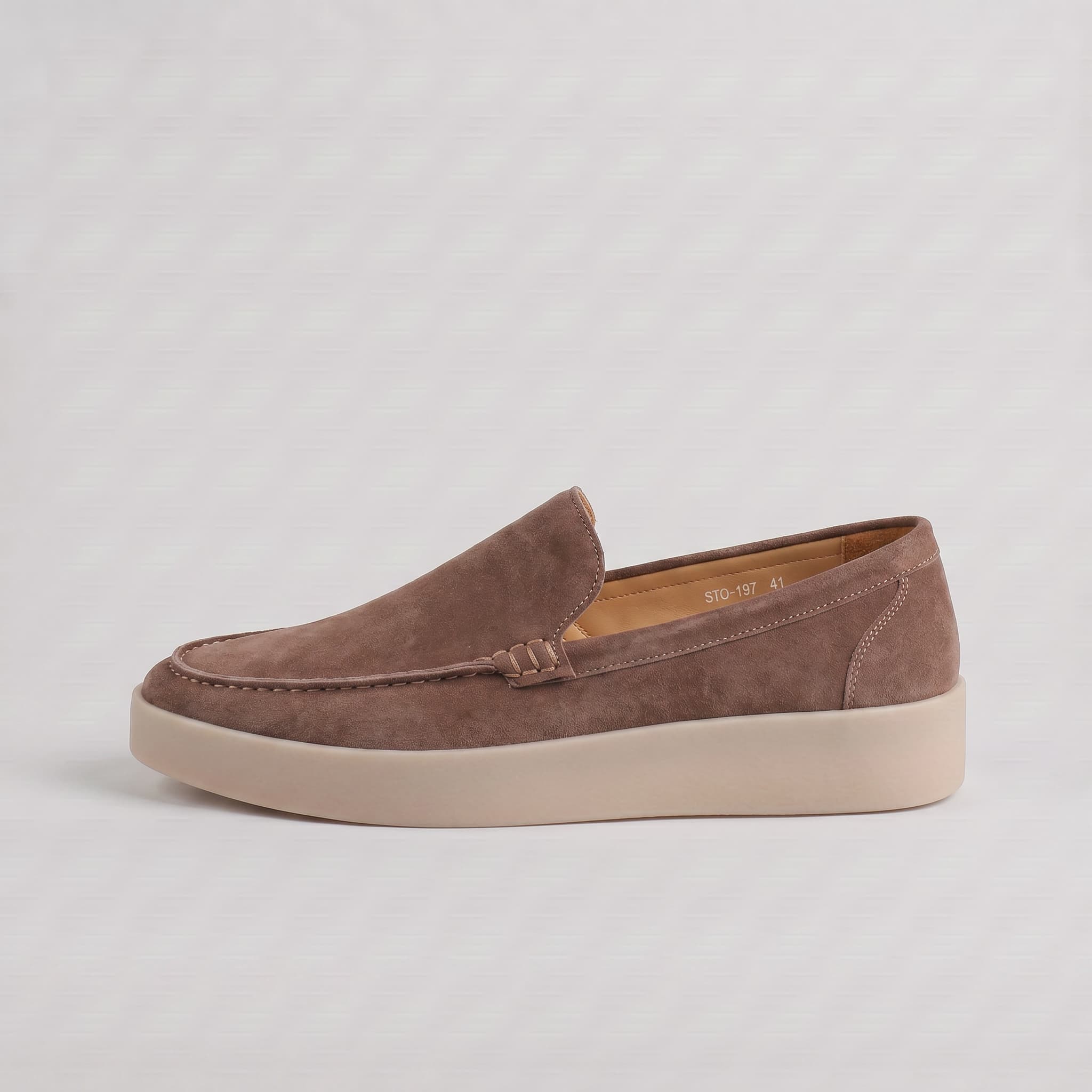 Forte Suede Loafer Taupe
