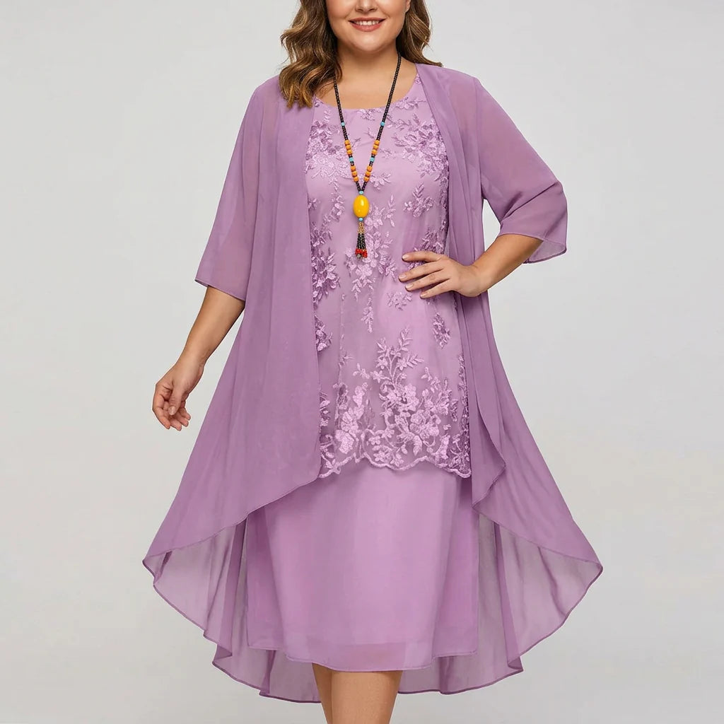 Galina - Dreamy Elegance Dress - Purple