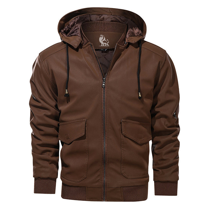 Marziano Leather Jacket Saddle Brown